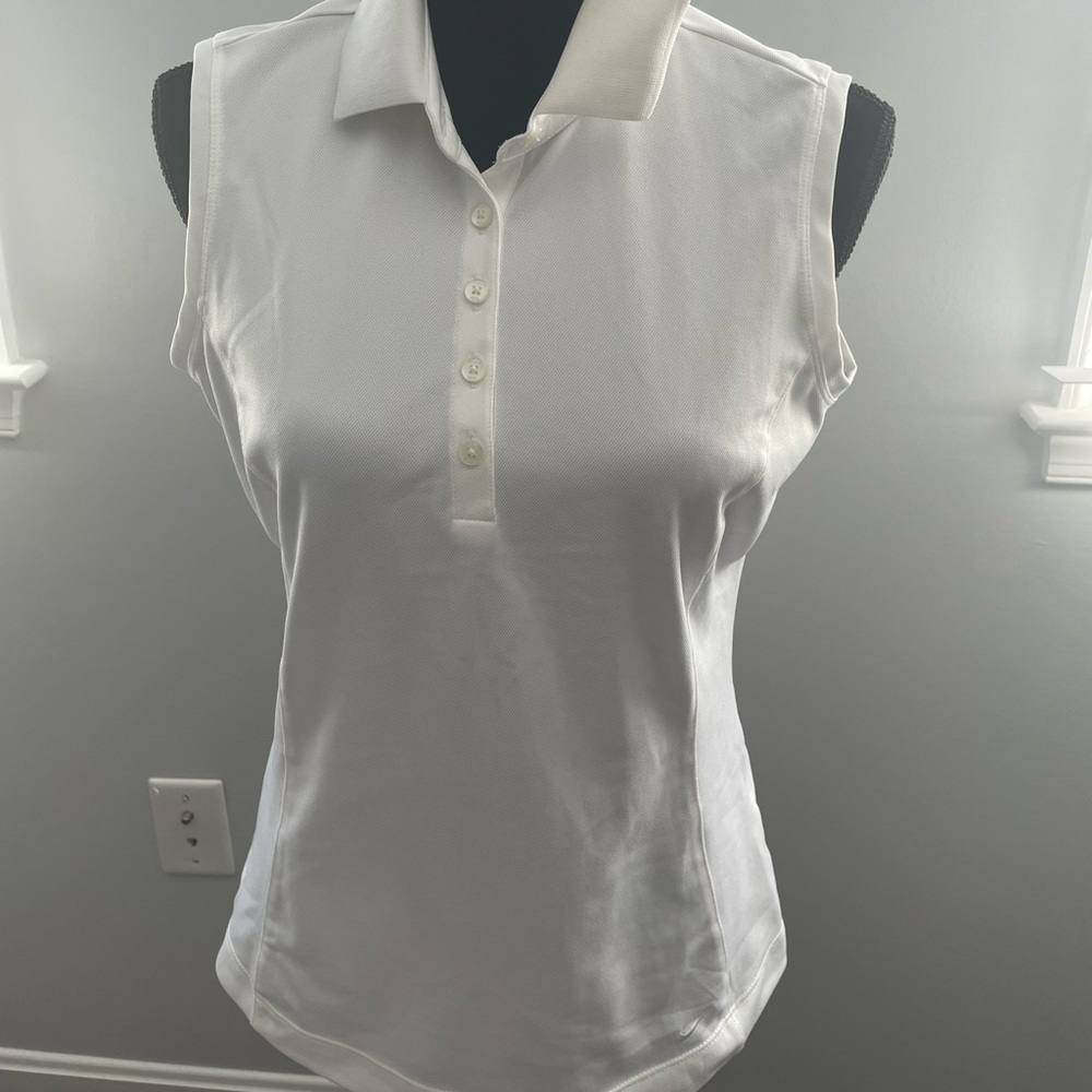 White Nike Golf shirt